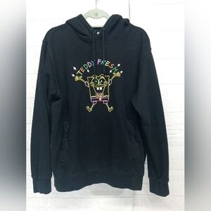 Teddy Fresh‎ Nickelodeon SpongeBob Black 2020 Size Medium Hoodie